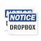 Signmission Drop Box, 7 in W x Rectangle, Vinyl Decal OS-2PACK-NS-D-57-L-11565 - alternate 1